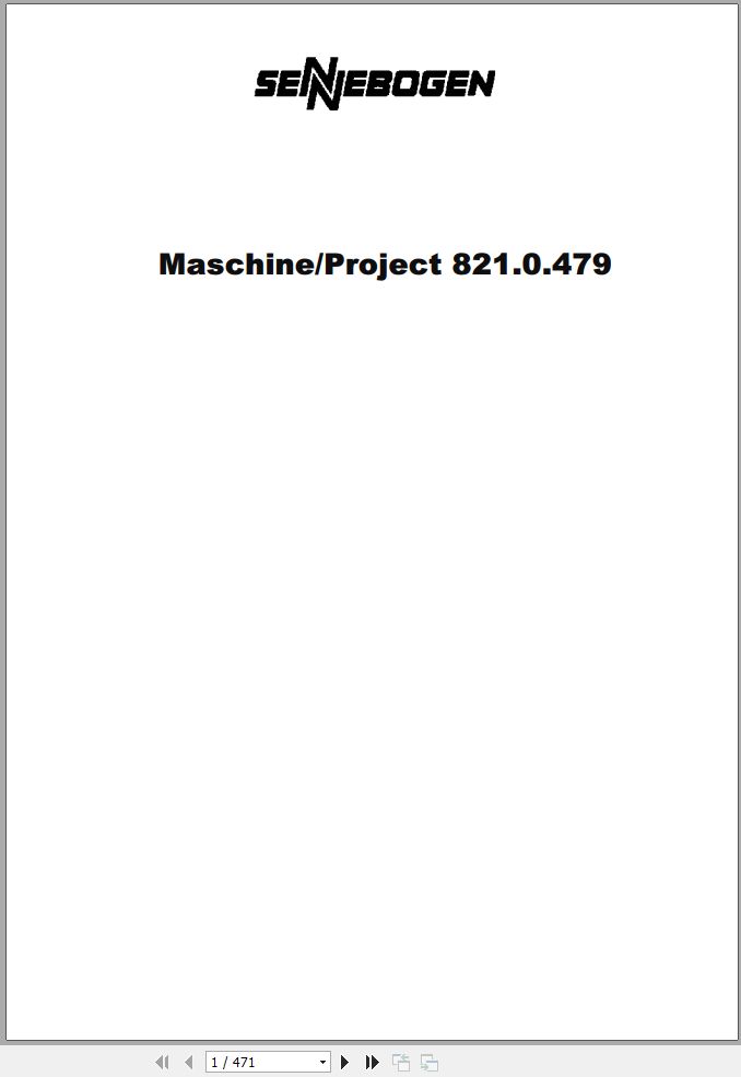 Sennebogen Material Handlers 821 821.0.743 Spare Parts Catalog EN DE 1