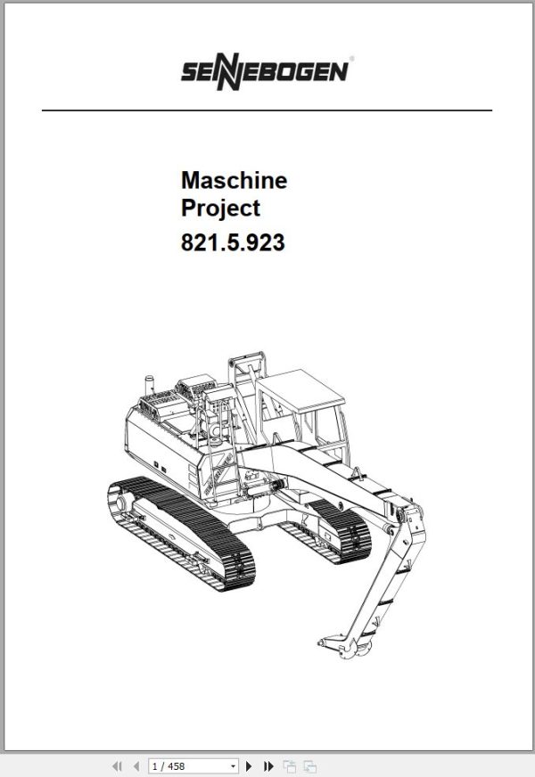 Sennebogen Material Handlers 821 821.5.1212 Spare Parts Catalog EN DE 1