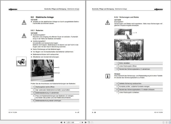 Sennebogen Material Handlers 821 M 821.0.479 Operating and Maintenance Manual DE 2