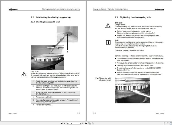 Sennebogen Material Handlers 825 825.0.1061 Operating and Maintenance Manual 2