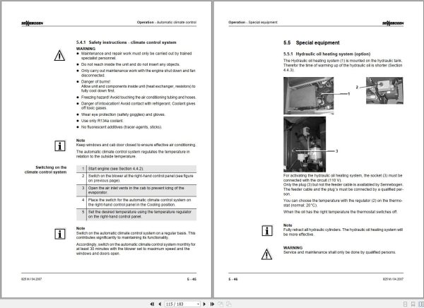 Sennebogen Material Handlers 825 825.0.1148 Operating and Maintenance Manual 2