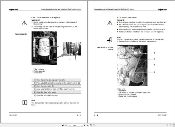 Sennebogen Material Handlers 825 825.0.1151 Operating and Maintenance Manual 2