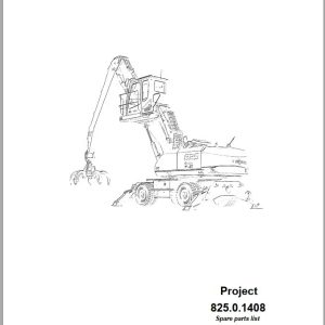 Sennebogen Material Handlers 825 825.0.1151 Spare Parts Catalog EN DE 1
