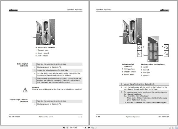 Sennebogen Material Handlers 825 830 825.0.1338 Operating Instructions 2