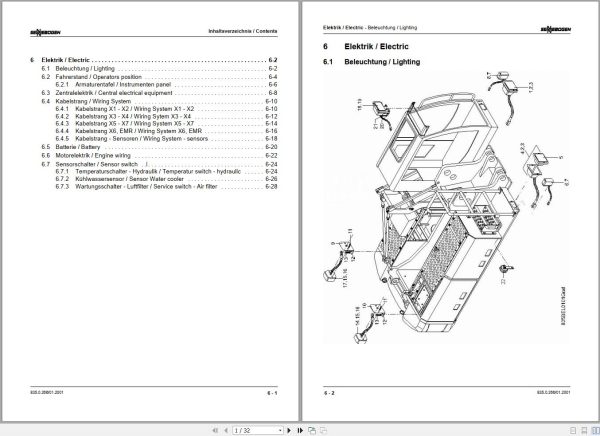 Sennebogen Material Handlers 835 835.0.266 Spare Parts Catalog EN DE 2