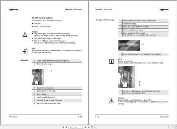 Sennebogen Material Handlers 835 M 835.0.500 Operating and Maintenance Manual 2