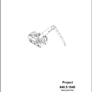 Sennebogen Material Handlers 840 840.5.1040 Spare Parts Catalog EN DE 1