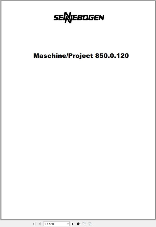 Sennebogen Material Handlers 850 850.0.120 Spare Parts Catalog EN DE 1