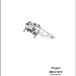 Sennebogen Material Handlers 860 860.0.1015 Spare Parts Catalog EN DE 1