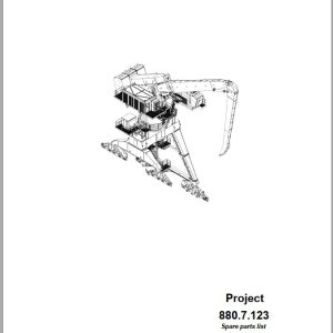 Sennebogen Material Handlers 880 880.7.123 Spare Parts Catalog EN DE 1