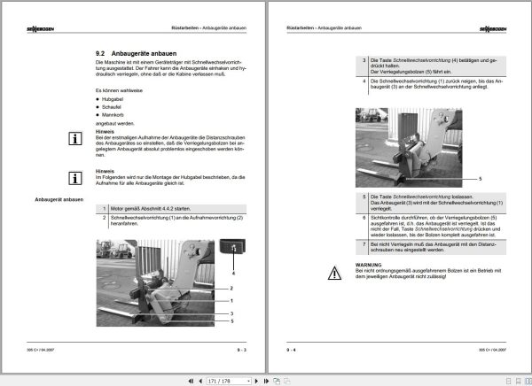 Sennebogen Multihandler 305 C 305.0.326 Operating Instructions DE 2