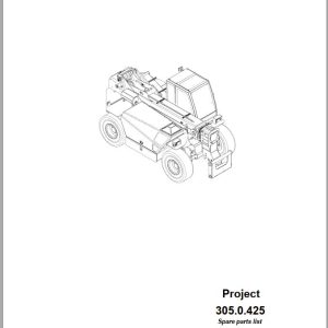 Sennebogen Telescopic Handlers 305 305.0.425 Spare Parts Catalog EN DE 1