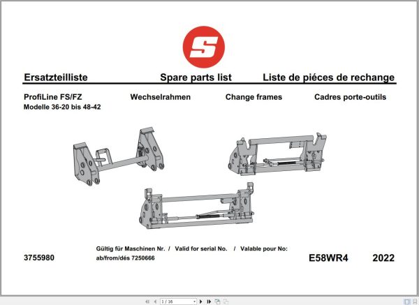 Stoll Front Loader Spare Parts Catalog Collection 3