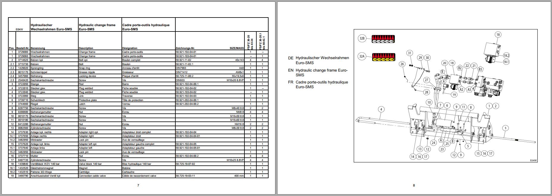 Stoll Front Loader Spare Parts Catalog Collection