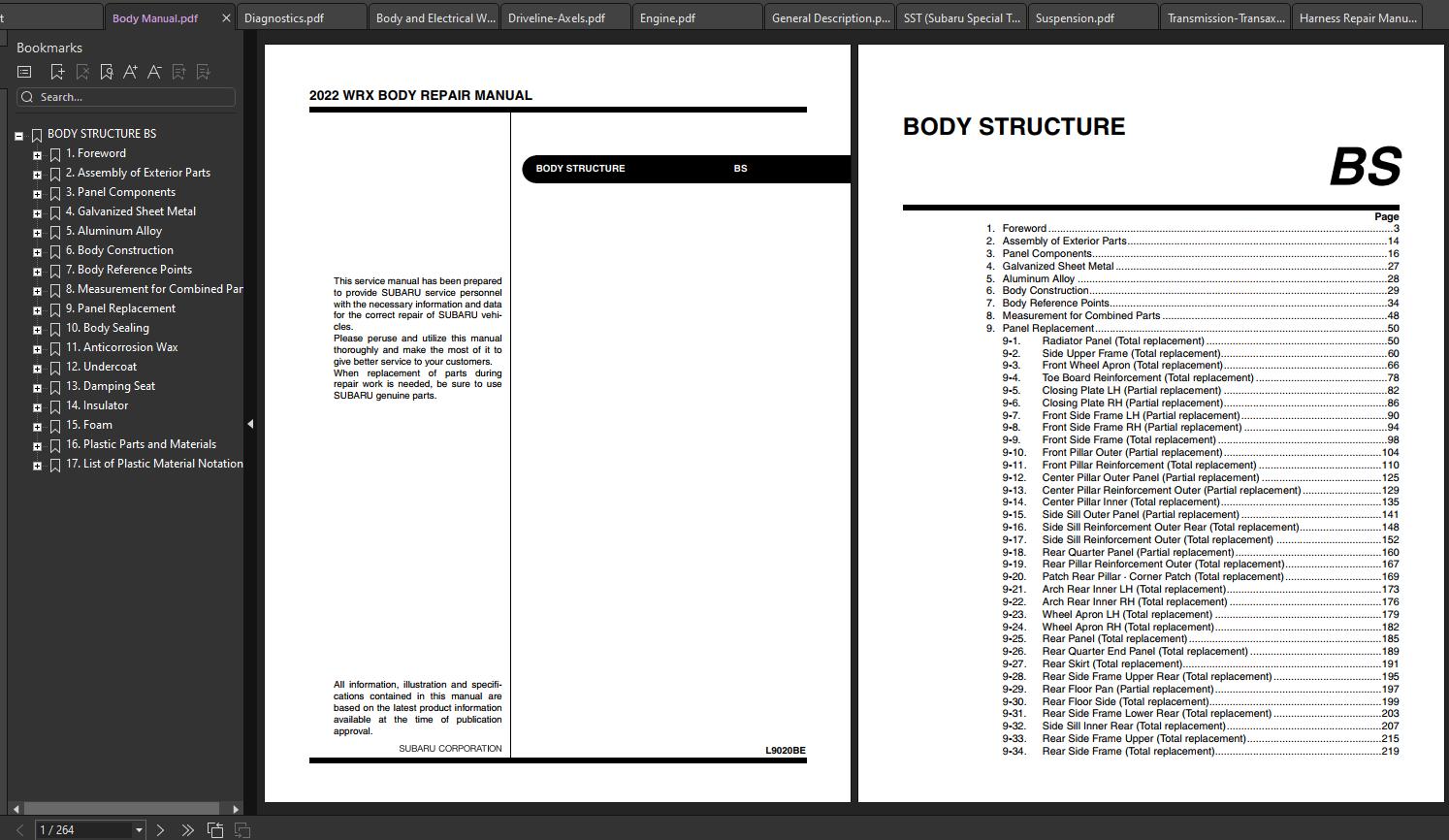 Subaru WRX 2022 2023 Workshop Manual 2