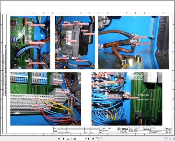 Terex Fuchs Material Handlers AHL320D 1560 Wiring Diagram 6790200216 DE 3