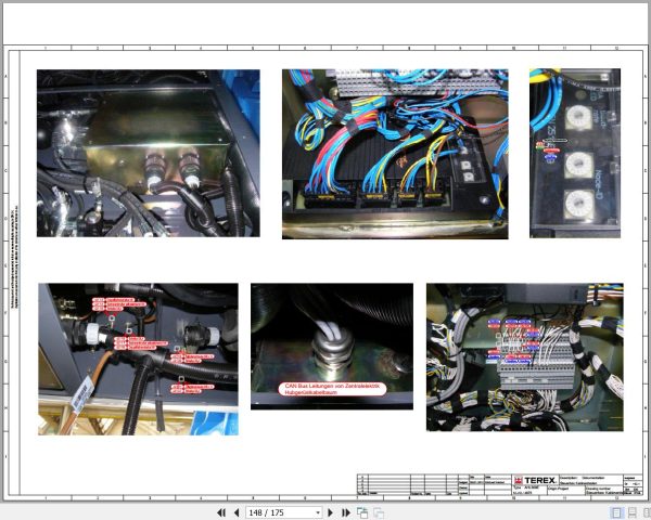 Terex Fuchs Material Handlers AHL360E 4075 Wiring Diagram 6790200235 DE 3