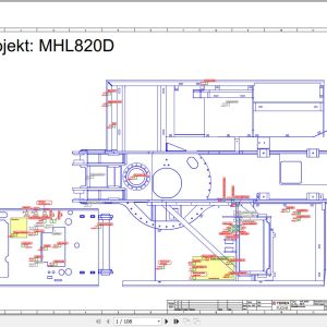 Terex Fuchs Material Handlers AHL820D 0016 Wiring Diagram 6790200151 DE 1