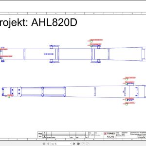 Terex Fuchs Material Handlers AHL820D 0026 Wiring Diagram 6790200234 DE 1