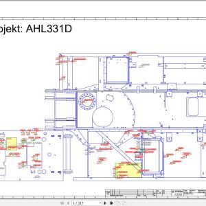 Terex Fuchs Material Handlers AHL831D 0013 Wiring Diagram 6790200264 DE 1