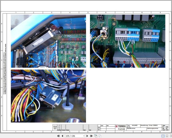 Terex Fuchs Material Handlers AHL840D 0014 Wiring Diagram 6790200248 DE 3