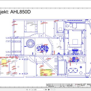 Terex Fuchs Material Handlers AHL850D 0015 Wiring Diagram 6790200253 DE 1