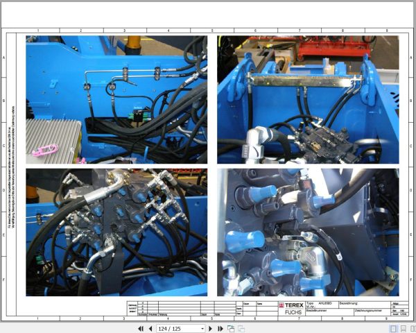 Terex Fuchs Material Handlers AHL850D 0015 Wiring Diagram 6790200253 DE 3
