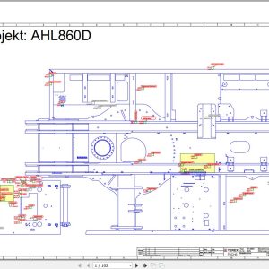 Terex Fuchs Material Handlers AHL860D 0020 Wiring Diagram 6790200189 DE 1