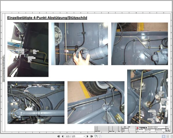 Terex Fuchs Material Handlers MHL250 4000 Wiring Diagram 6790200236 DE 3