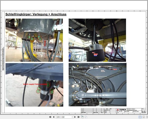 Terex Fuchs Material Handlers MHL250 4000 Wiring Diagram 6790200276 DE 3
