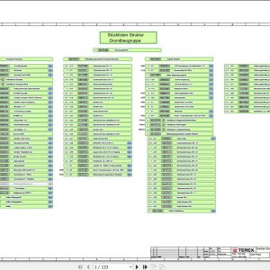 Terex Fuchs Material Handlers MHL250 4043 4045 Wiring Diagram 6790200309 DE 1