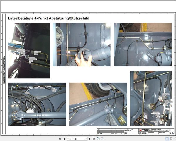 Terex Fuchs Material Handlers MHL250 4043 4045 Wiring Diagram 6790200309 DE 3