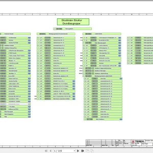 Terex Fuchs Material Handlers MHL250 4072 Wiring Diagram 6790200300 DE 1