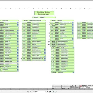 Terex Fuchs Material Handlers MHL250 4080 Wiring Diagram 6790200350 DE 1