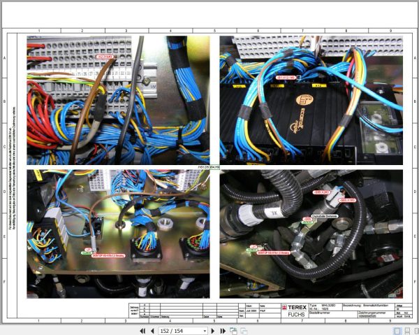 Terex Fuchs Material Handlers MHL320D 1025 Wiring Diagram 6790200090 DE 3