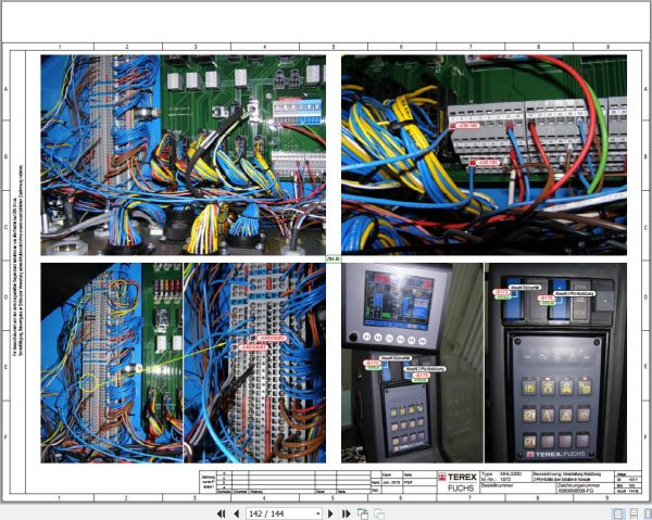 Terex Fuchs Material Handlers MHL320D 1072 Wiring Diagram 6790200107 DE 3