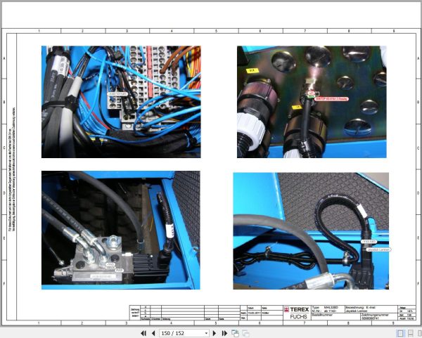 Terex Fuchs Material Handlers MHL320D 1142 Wiring Diagram 6790200095 DE 3
