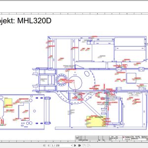 Terex Fuchs Material Handlers MHL320D 1163 1179 Wiring Diagram 6790200112 DE 1
