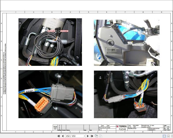 Terex Fuchs Material Handlers MHL320D 1286 Wiring Diagram 6790200131 DE 3
