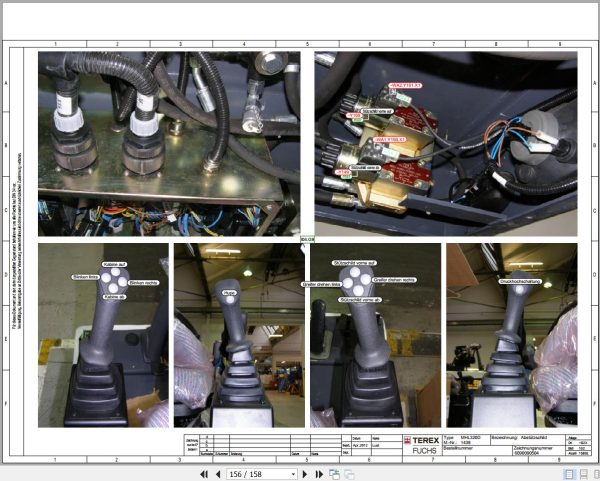 Terex Fuchs Material Handlers MHL320D 1438 Wiring Diagram 6790200163 DE 3