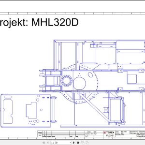 Terex Fuchs Material Handlers MHL320D 965 966 Wiring Diagram 6790200052 DE 1