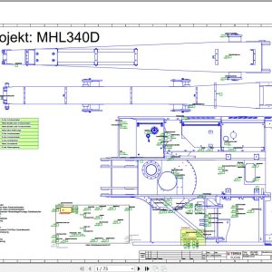 Terex Fuchs Material Handlers MHL340D 1350 1351 Wiring Diagram 6790200006 DE 1