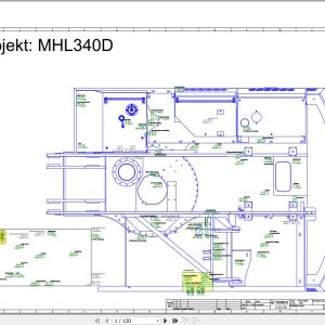 Terex Fuchs Material Handlers MHL340D 1352 Wiring Diagram 6790200014 DE 1