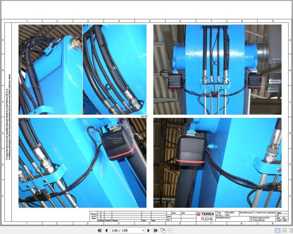 Terex Fuchs Material Handlers MHL340D 1353 Wiring Diagram 6790200051 DE 3