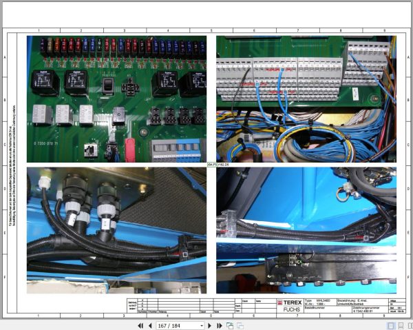 Terex Fuchs Material Handlers MHL340D 1388 Wiring Diagram 6790200032 DE 3