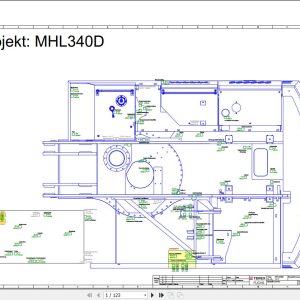 Terex Fuchs Material Handlers MHL340D 1411 Wiring Diagram 6790200041 DE 1