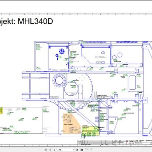 Terex Fuchs Material Handlers MHL340D 1495 Wiring Diagram 6790200057 DE 1