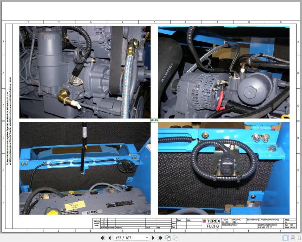 Terex Fuchs Material Handlers MHL340D 1544 Wiring Diagram 6790200062 DE 3