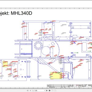 Terex Fuchs Material Handlers MHL340D 1680 Wiring Diagram 6790200059 DE 1