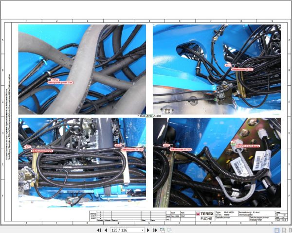 Terex Fuchs Material Handlers MHL340D 1680 Wiring Diagram 6790200059 DE 3